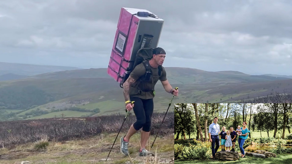 স্ত্রীকে দেয়া বাজি: পিঠে ৩৭ কেজি ওজনের ফ্রিজ নিয়ে ৭০ মাইল পথ পাড়ি স্বামীর