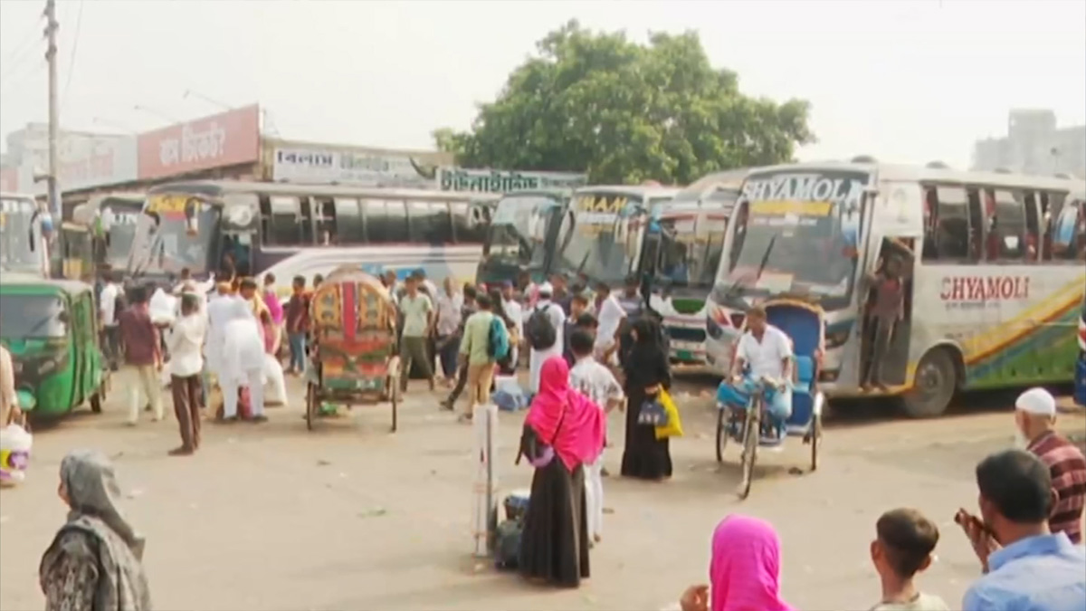 দীর্ঘ ছুটি থাকায় জমে ওঠেনি নগরবাসীর ফিরতি যাত্রা
