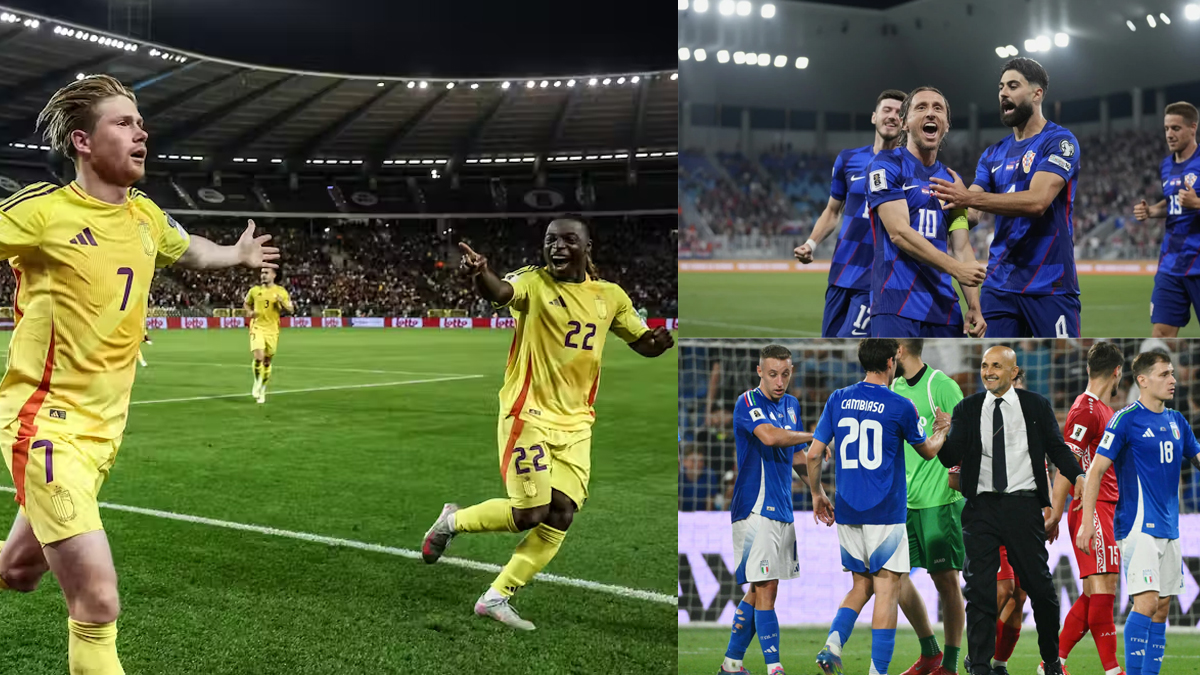 বিশ্বকাপ বাছাই পর্ব: ইউরোপিয়ান অঞ্চলে জয় ইতালি-বেলজিয়াম-ক্রোয়েশিয়ার