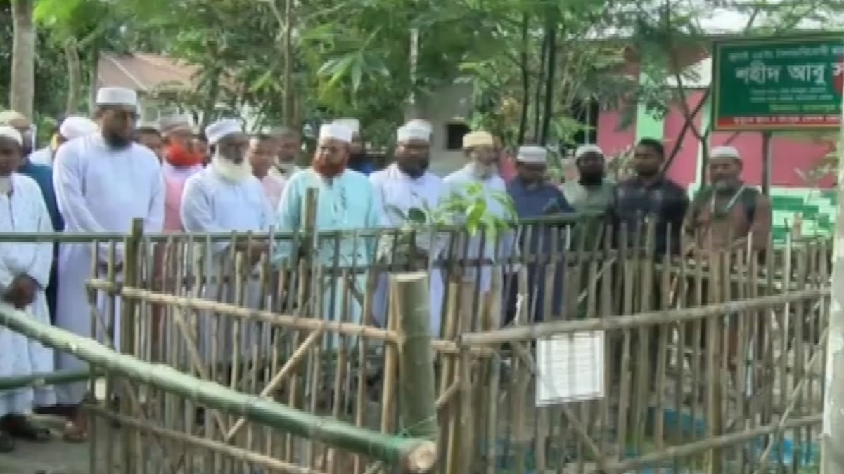 আবু সাঈদের কবর জিয়ারতের মধ্যমে এনসিপির জুলাই পদযাত্রা শুরু