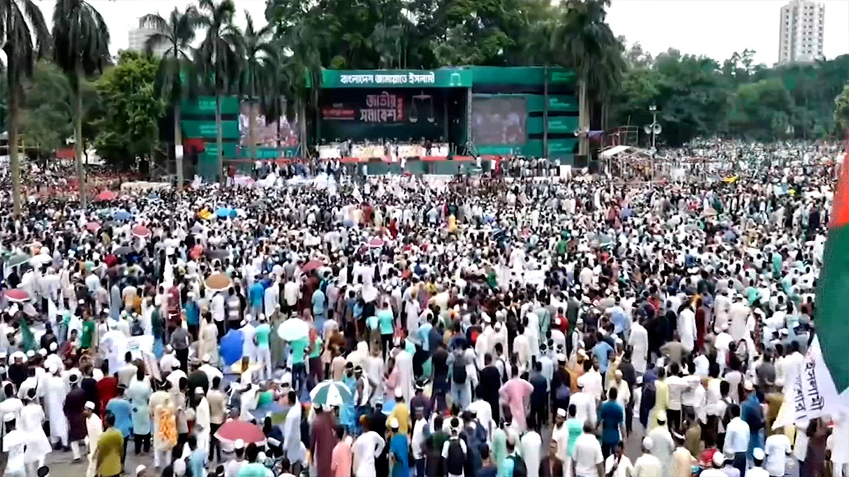 সোহরাওয়ার্দী উদ্যানে জামায়াতের সমাবেশের মূল পর্ব শুরু