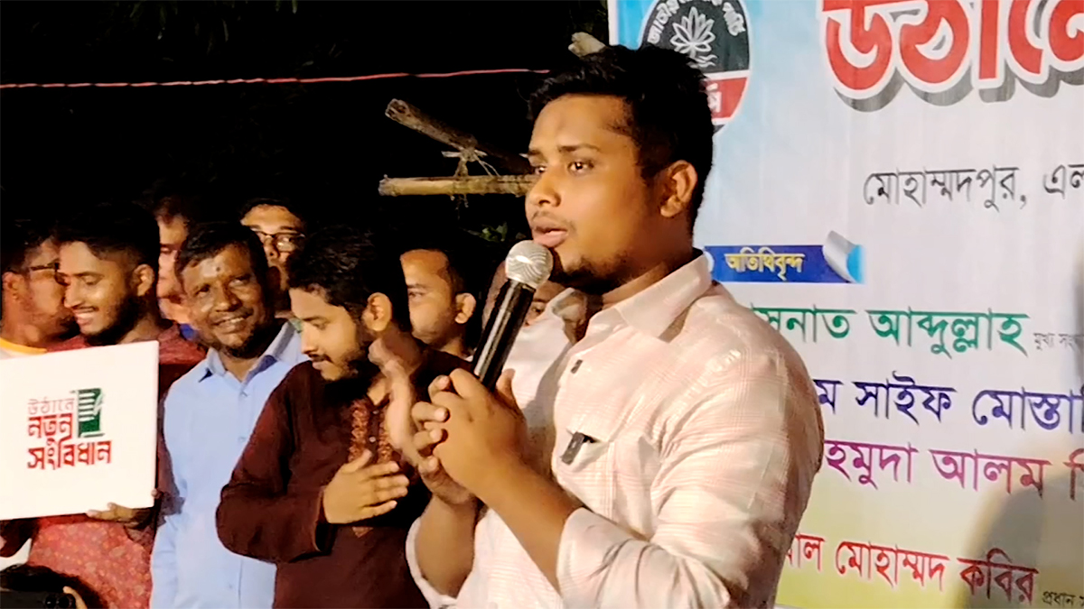 নিয়ম পরিবর্তন করে আগামী মাসে নির্বাচন দিলেও আপত্তি নেই: হাসনাত