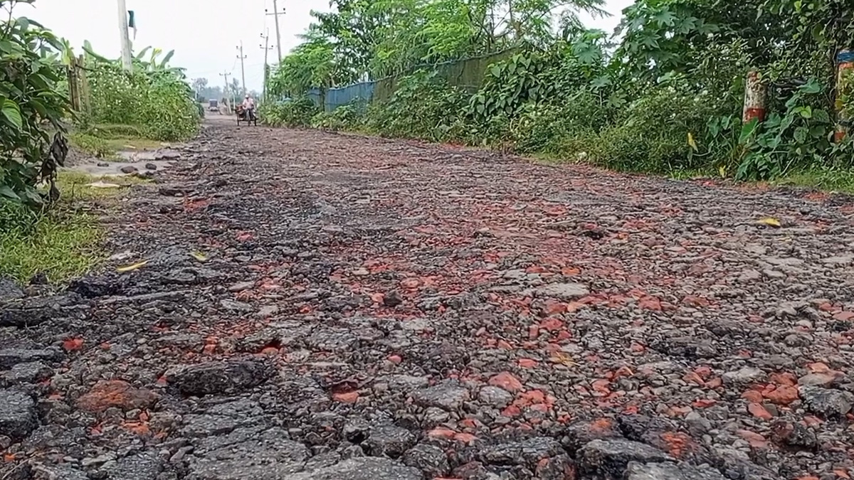 রাস্তার কার্পেটিং তোলার ভাইরাল ভিডিও: ভুল ব্যাখ্যার দাবি উপজেলা প্রকৌশলীর