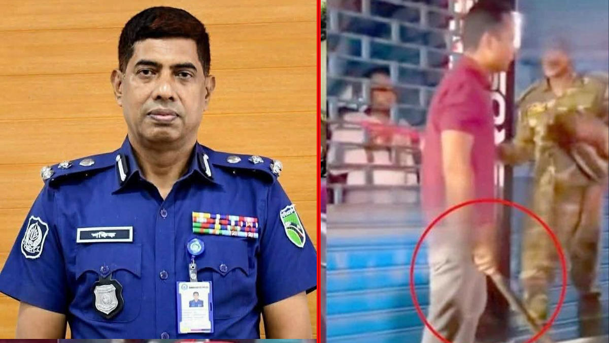 মেরুন রঙের পোশাক পরিহিত যুবক ডিবির কেউ নয়: ডিএমপির ডিবিপ্রধান