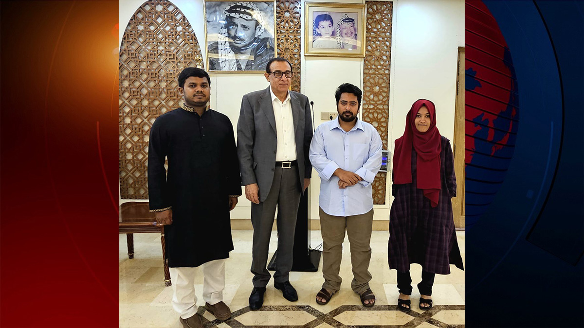 ফিলিস্তিনের রাষ্ট্রদূতের সাথে এনসিপি নেতাদের সাক্ষাৎ