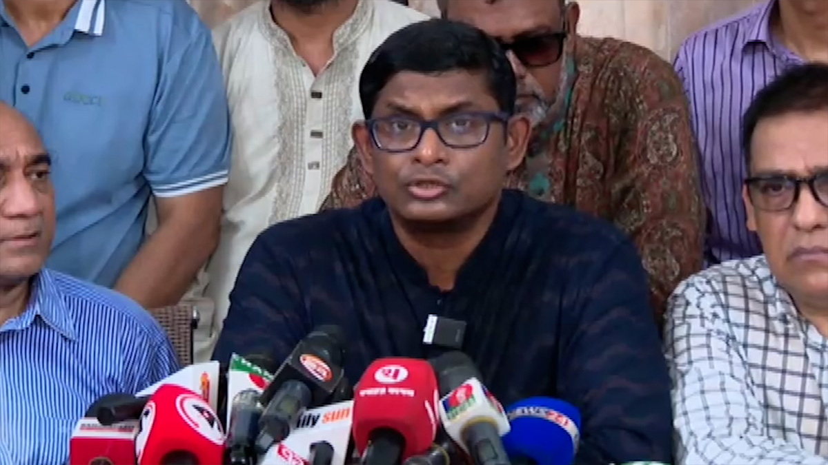 গতকাল বেশ কয়েকজন জাতীয় পার্টির অফিসে আগুন দিতে এসেছিল: শামীম হায়দার