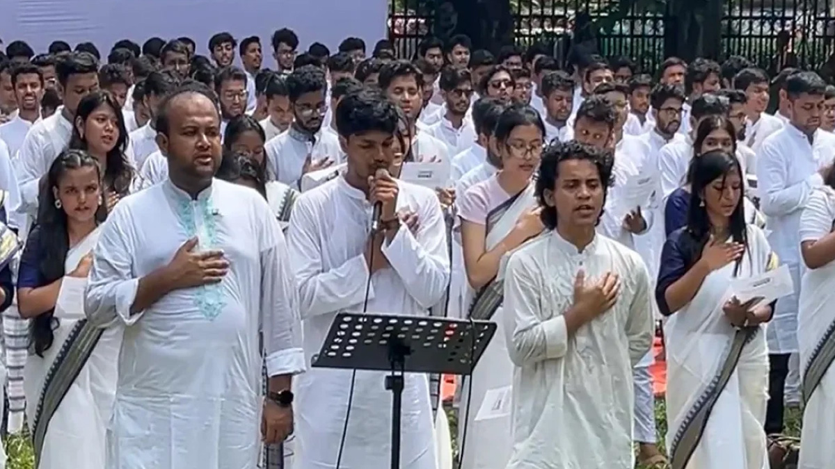 ডাকসু নির্বাচন ঘিরে ছাত্রদল প্যানেলের শপথবাক্য পাঠ