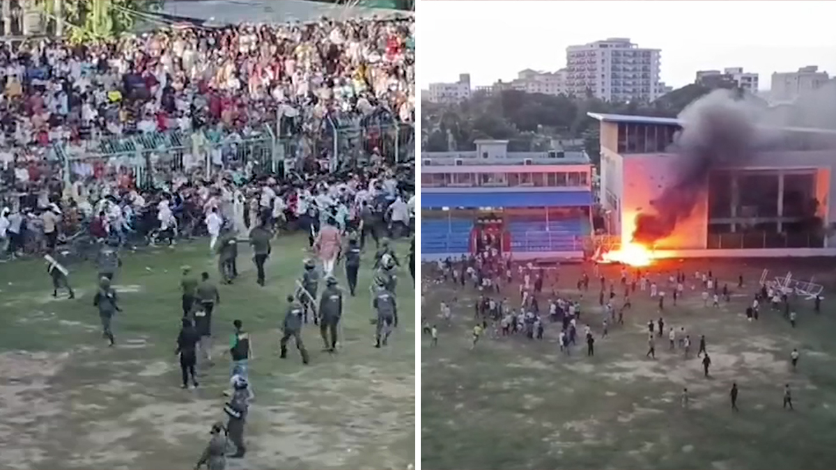 কক্সবাজারে ফুটবল ম্যাচ ঘিরে স্টেডিয়ামে ভাঙচুর-অগ্নিসংযোগ, ইউএনওসহ আহত অন্তত ২০
